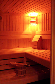 Unsere Sauna – ideal nach einem anstrengenden Skitag.